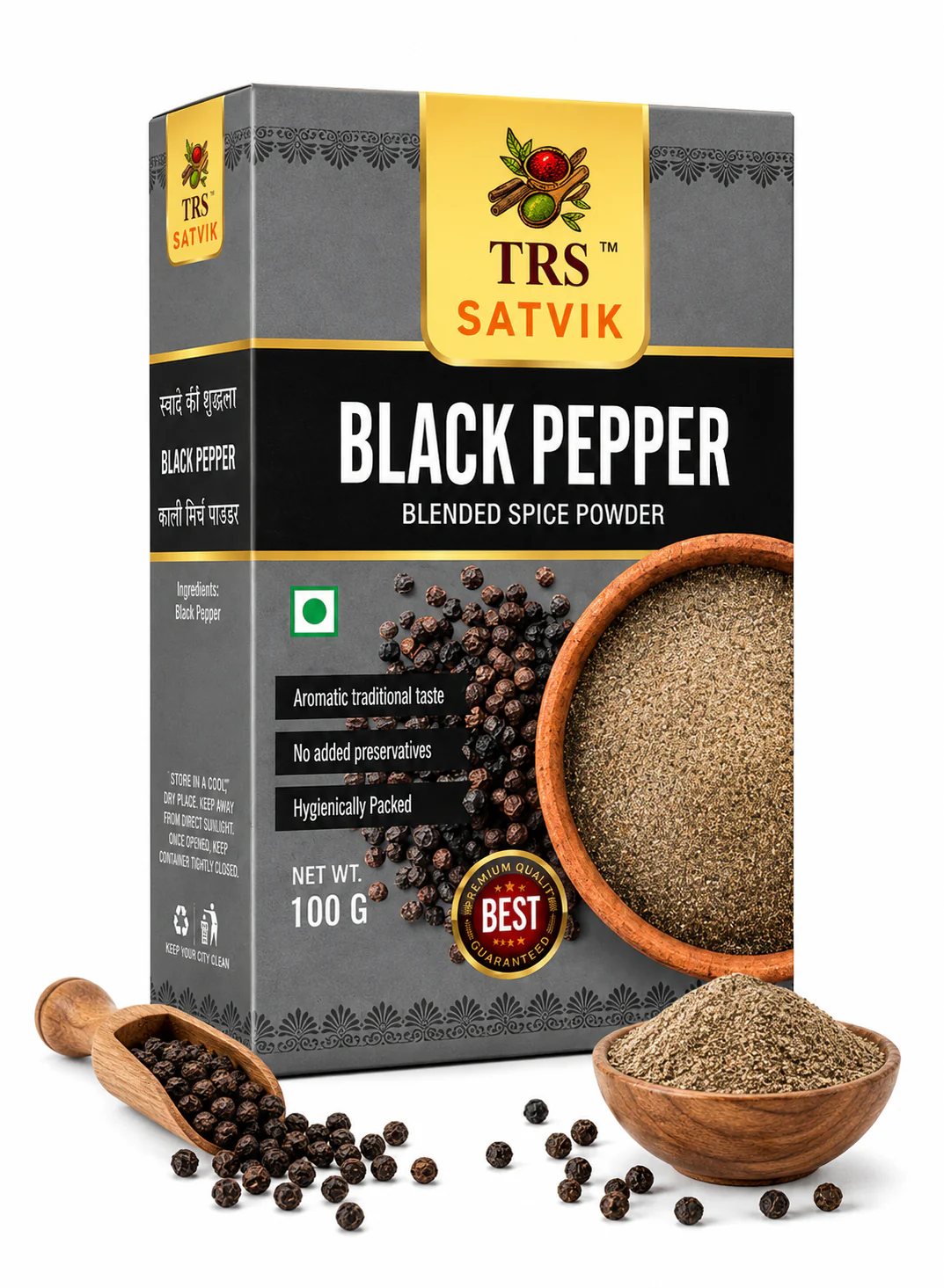 TRS Satvik Black Pepper Powder
